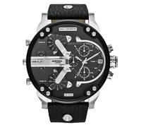 DIESEL Reloj analógico negro / plata One Size EUR