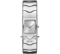 Diesel Reloj Analógico para Hombres de Cuarzo con Correa en Acero Inoxidable DZ2222, Tono Plateado, 22MM