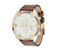 DIESEL Reloj analógico 'SPIKED' marrón / oro / plata One Size marrón / oro / plata