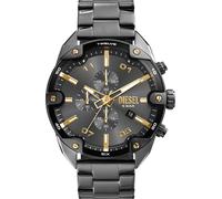 DIESEL Reloj analógico 'Spiked' oro / antracita / plata One Size EUR