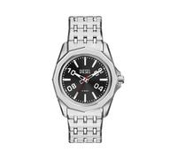 DIESEL Reloj analógico 'STINGER' negro / plata One Size EUR