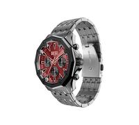 DIESEL Reloj analógico 'STINGER' oro rosa / rojo sangre / negro / plata One Size EUR