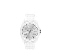 DIESEL Reloj analógico 'STINGER' plata / blanco One Size EUR