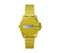Diesel Reloj Baby Chief para Hombre, Movimiento Digital con Correa de Aluminio o Acero Inoxidable, Amarillo Orche, 35 mm