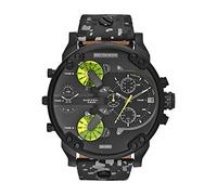 Diesel - Reloj de Cuarzo para Hombre, Correa de Cuero Color Gris