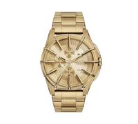 Diesel Reloj Framed para hombre, Movimiento de cuarzo cronógrafo a tres agujas con correa de silicona, acero o piel, Tono Oro, 44 mm