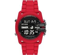 Diesel reloj chief correa silicona en tono rojo rf dz2159