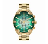 Diesel Reloj Spiked para Hombre, Movimiento cronógrafo de Cuarzo con Correa de Acero Inoxidable