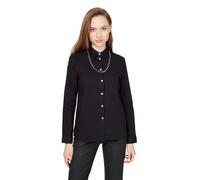 Diesel Renell Mujer Negro Clásico Camisa de Cadena Algodón M