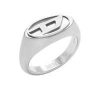 Diesel Ring di Signet da uomo in Acciaio inossidabile, DX14750409, Tono plateado