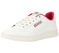 Diesel S-Athene VTG Sneakers, Zapatillas Hombre, Egret/Tango Red, 39 EU