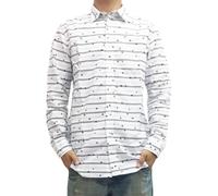 DIESEL S DECLINE 0NAKX 100 Camisa para Hombres Mangas Largas Casual Verano Al...