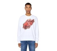 Diesel S-ginn-e9 Sudadera, Blanco (Blanco), L Hombre