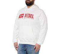 Diesel S-Ginn-Hood-l5 Felpa Sudadera, Bright White, X-Large para Hombre