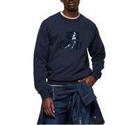 DIESEL Jersey 'S-GIR TONE ON TONE' navy S EUR