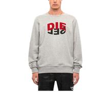 DIESEL S GIRK N80 Felpa Hombres Sudadera Pullover Logo Inverso Cuello...