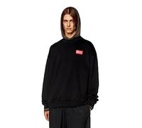 Diesel S-NLABEL-L1 Sweat-Shirt Sweater, Black Black Black, X-Large Unisex Adultos