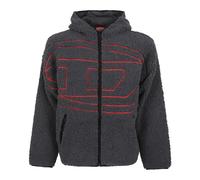 Diesel - s-zat Teddy Hoodie Sweatshirt - Sweatshirts & Hoodies - Hombre - Gris - S -
