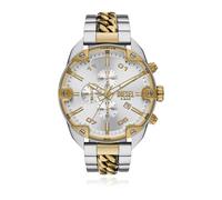 Diesel- Spiked Stainless Steel Watch- Accessories- Hombre- Gris- ONE SIZE- Spiked Stainless Steel Watch
