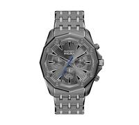 Diesel Stinger Hombre Reloj de 46MM de Acero Inoxidable Color Gris Oscuro, DZ4708