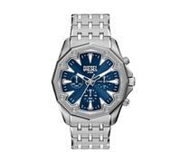 Diesel Stinger Hombre Reloj de 46MM de Acero Inoxidable Tono Plateado, DZ4706