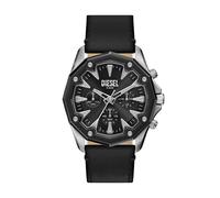 Diesel Stinger Hombre Reloj de 46MM de Acero Inoxidable Tono Plateado, DZ4710