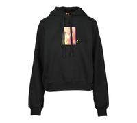 Diesel - Sudadera Corta de Algodón - Sweatshirts & Hoodies - Mujer - Negro - S -