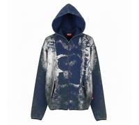DIESEL Sudadera Hombre S-Loxty-Zip Con Cierre Completo Estampado Azul L