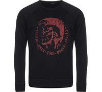 Diesel Sudadera Negra con Logo de S-Orestes