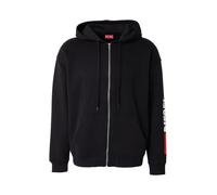 DIESEL Sudadera 'S-BOXT-ZIP' rojo oscuro / negro / blanco M EUR