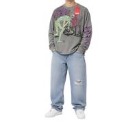 Diesel T-Boxt-LS-R12 Camiseta Hombre Manga Larga Gris Algodón Ajuste Suelto