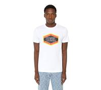 Diesel T-di-E14 Camiseta, Hombre, Blanco (100-0 graos), M