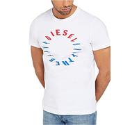 Diesel T-Diego-y2 T-Shirt Camiseta, Blanco (White 100), XX-Large para Hombre