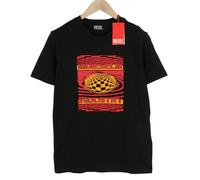 Diesel T-Diegor-K50 Camiseta para Hombres Negro XL Manga Corta Tripulante Collar