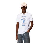 Diesel T-DIEGOR-K69 Maglietta Camisa, Bright White, XS para Hombre