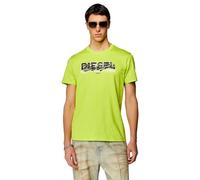 Diesel T-DIEGOR-K70 Maglietta Camisa, Acid Lime, L para Hombre