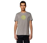 Diesel T-diegor-k71 Maglietta Camisa, Frost Gray, L para Hombre