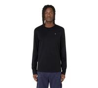 Diesel T-DIEGOR-LS-MICRODIV T-Shirt Camiseta, Black Black Black, S Unisex Adultos