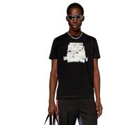 Diesel T-DIEGOR-N1 Maglietta Camisa, Black Black Black, M para Hombre