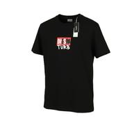Diesel T-Diegos-B10 Hombre Camiseta L Negro Manga Corta Cuello Redondo Estampado