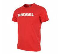DIESEL T-Just 250232 OFF Camiseta T-Shirt Hombre L Algodón Roja Cuello Redondo