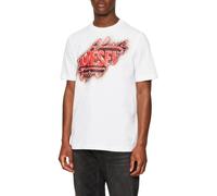 DIESEL T JUST E43 Hombres Camisetas Algodón Cuello Redondo Manga Corta...