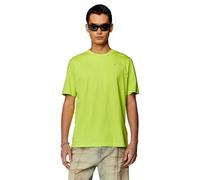 Diesel T-Just-MICRODIV Maglietta RTW DSL Men, Color Acid Lime, Talla M