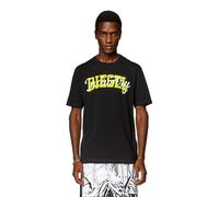 Diesel T-JUST-N10 Maglietta Camisa, Black Black Black, L para Hombre