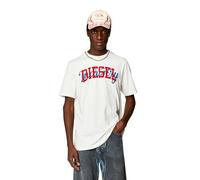 Diesel T-JUST-N10 Maglietta Camisa, Off White, L para Hombre