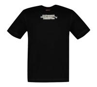 Diesel T-Just-Slits-N6 Maglietta Camisa, Black Black Black, L para Hombre