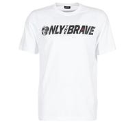 Diesel T-Just-Sv Camiseta, Hombre, Blanco (White 100), Medium (Tamaño del Fabricante:M)