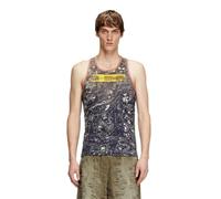 Diesel T-Lifty-Camou - Camiseta sin mangas, Very/Negro, M