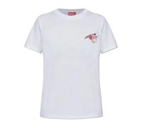 Diesel - T-Reg-S1 T-shirt - Tops - Mujer - Blanco - M -