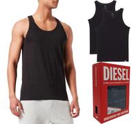 DIESEL UMTK E1350 Hombres Camisetas sin mangas Slim Fit Paquete de 2x...